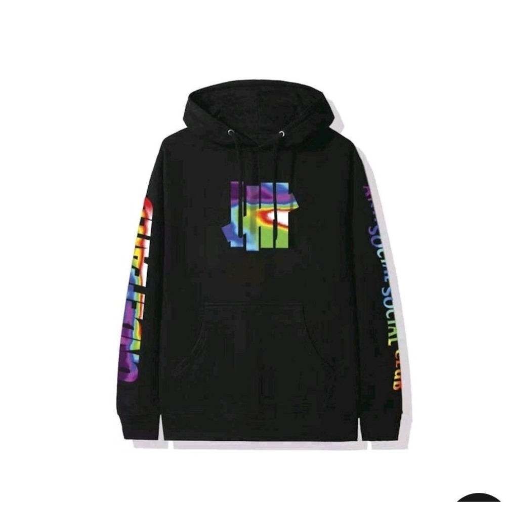 New Undefeated x Anti Social Social Club Hot In Here Hoodie FW19 Black NWT S